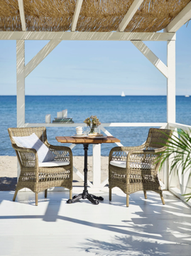 MARIE EXTERIOR - ArtFibre® garden chair with armrests by Sika Design - view 3